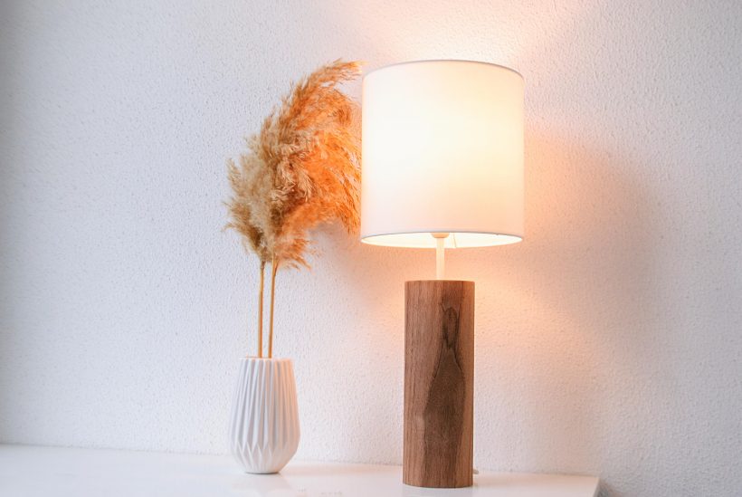 Lina Walnut - Handmade Wooden Table Light