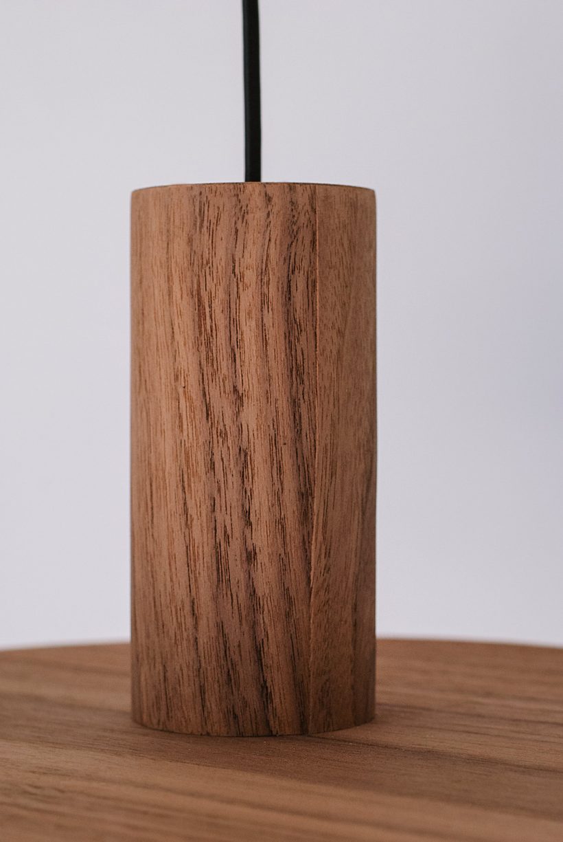 Nora Walnut - Handmade Wood Ceiling Light