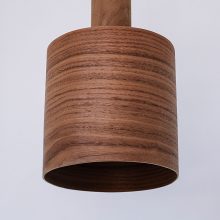 Barrel Walnut - Handmade Wooden Pendant Light