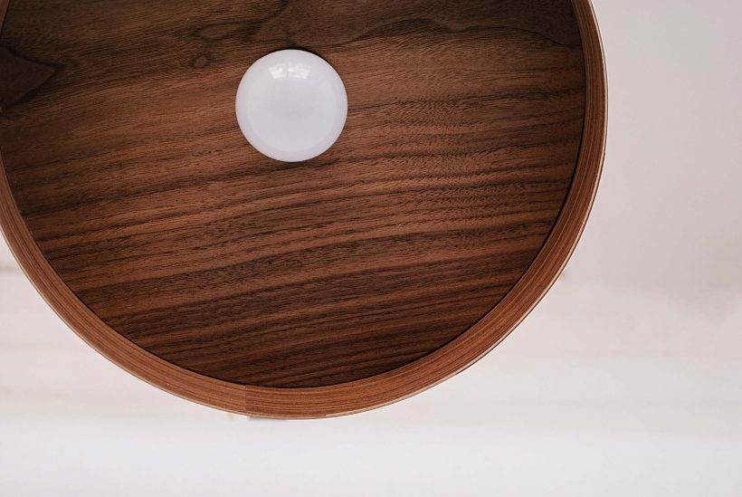 Nora Walnut - Handmade Wood Ceiling Light