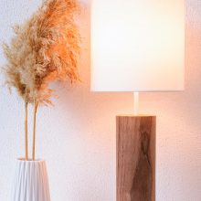 Lina Walnut - Handmade Wooden Table Light