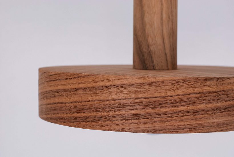 Nora Walnut - Handmade Wood Ceiling Light