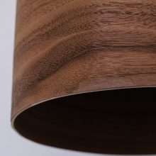 Barrel Walnut - Handmade Wooden Pendant Light
