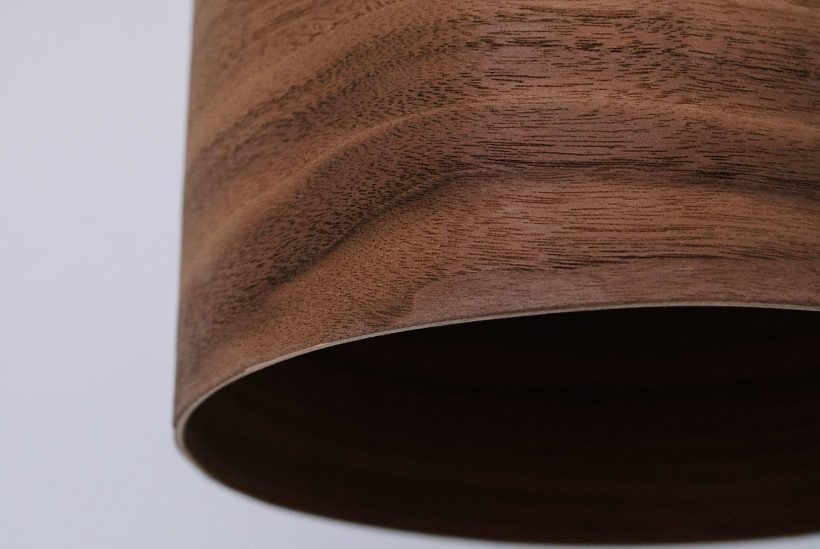 Barrel Walnut - Handmade Wooden Pendant Light
