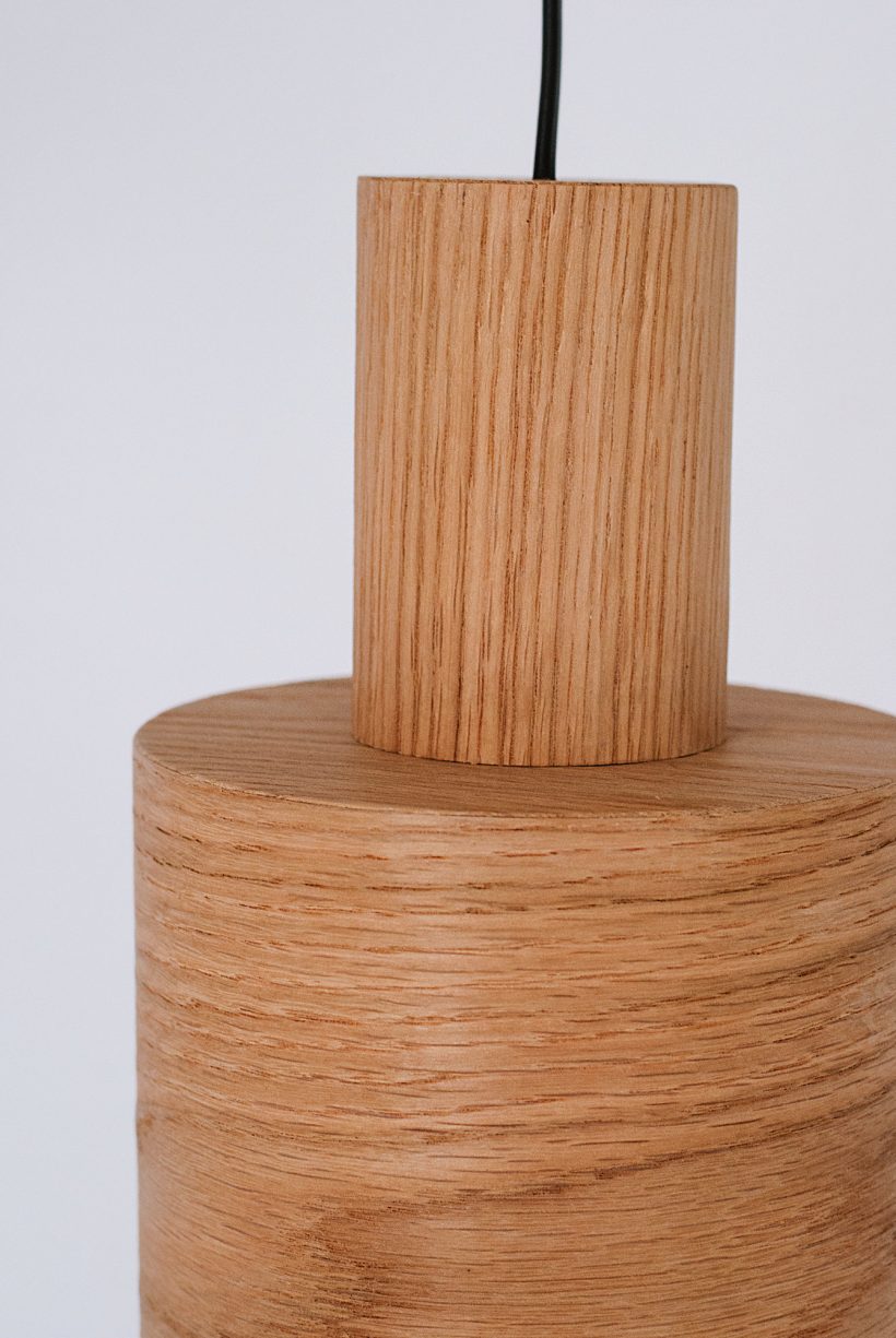 Barrel Oak - Handmade Wooden Pendant Light