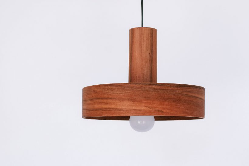 Nora Apple Chile - Handmade Wood Ceiling Light