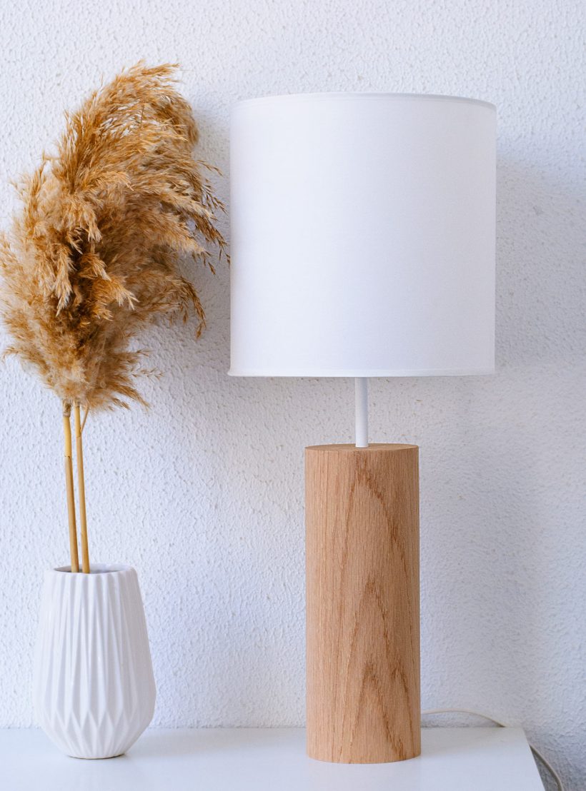 Lina Oak - Χειροποίητο Ξύλινο Επιτραπέζιο Φωτιστικό