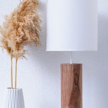 Lina Walnut - Handmade Wooden Table Light