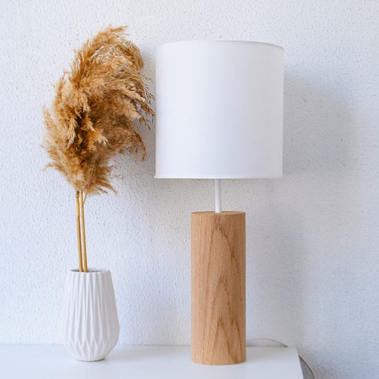 Lina Oak - Χειροποίητο Ξύλινο Επιτραπέζιο Φωτιστικό