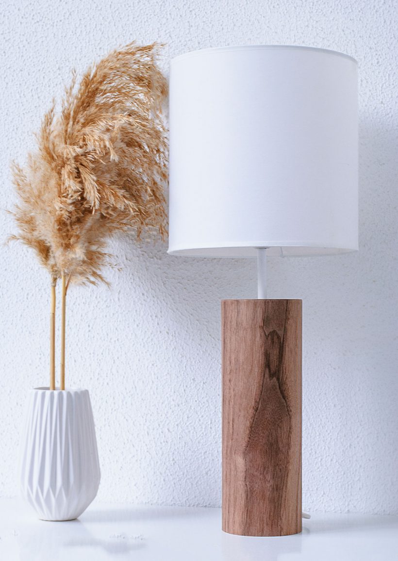 Lina Walnut - Handmade Wooden Table Light