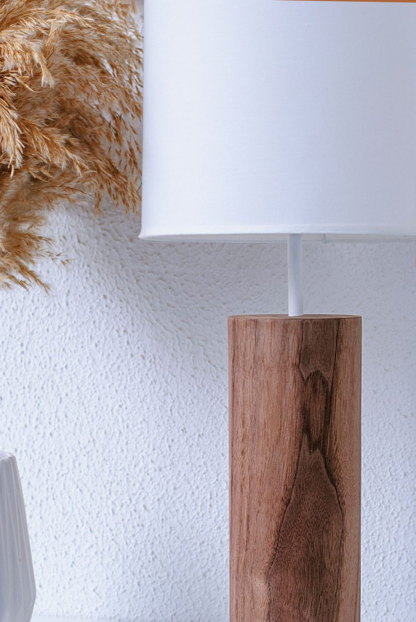 Lina Walnut - Handmade Wooden Table Light