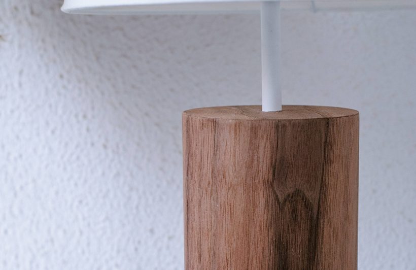Lina Walnut - Handmade Wooden Table Light