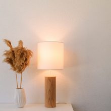 Lina Oak - Handmade Wooden Table Light