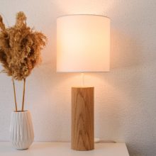 Lina Oak - Handmade Wooden Table Light