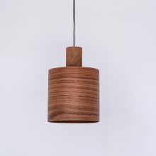 Barrel Walnut - Handmade Wooden Pendant Light