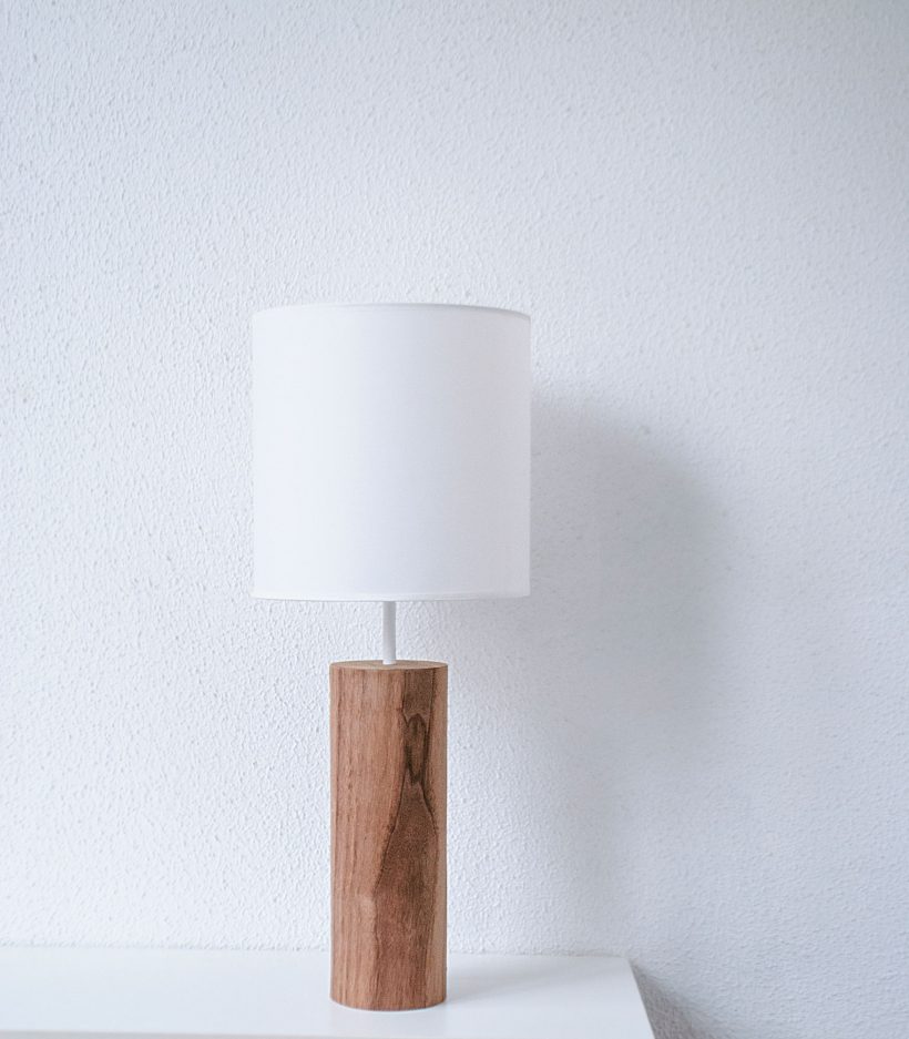 Lina Walnut - Handmade Wooden Table Light