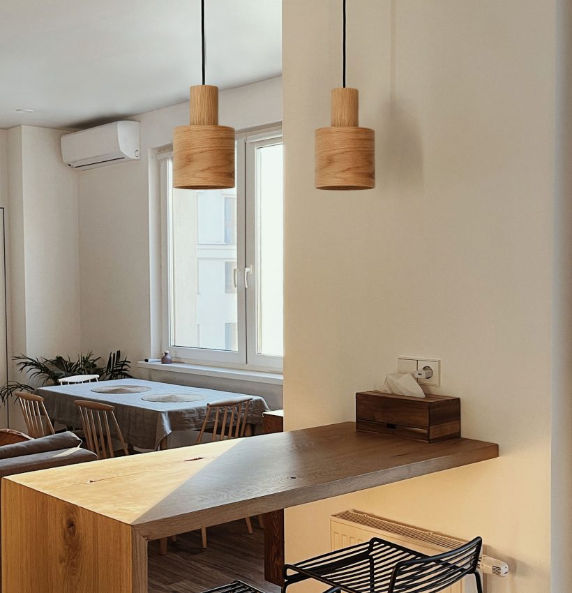 Barrel Oak - Handmade Wooden Pendant Light