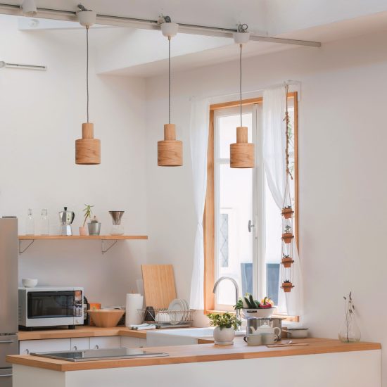 Barrel Oak - Handmade Wooden Pendant Light