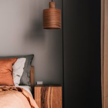 Barrel Walnut - Handmade Wooden Pendant Light