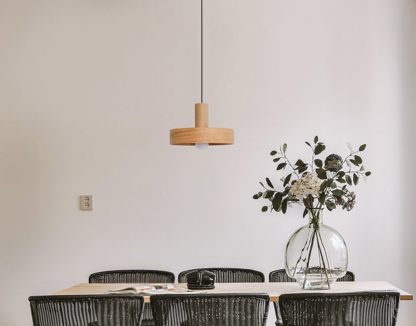 Nora Oak - Χειροποίητο Ξύλινο Φωτιστικό Οροφής