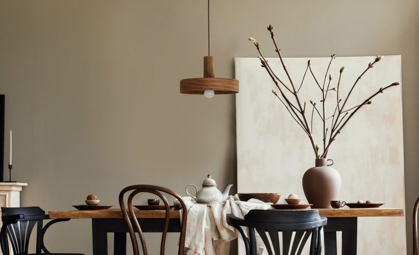 Nora Walnut - Handmade Wood Ceiling Light