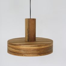 Nora Walnut Brazil - Handmade Wood Ceiling Light