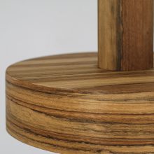 Nora Walnut Brazil - Handmade Wood Ceiling Light