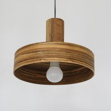 Nora Walnut Brazil - Handmade Wood Ceiling Light
