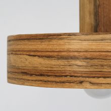 Nora Walnut Brazil - Handmade Wood Ceiling Light