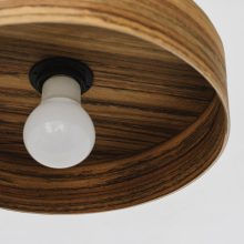 Nora Walnut Brazil - Handmade Wood Ceiling Light