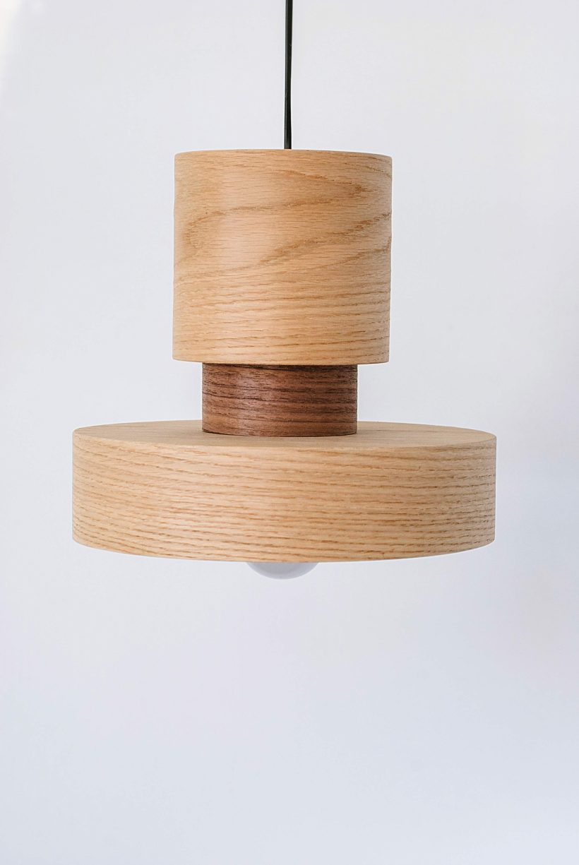 Japa Oak - Handmade Wood Ceiling Light