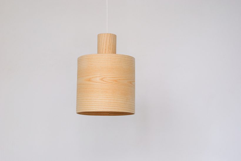 Barrel Ash - Handmade Wooden Pendant Light