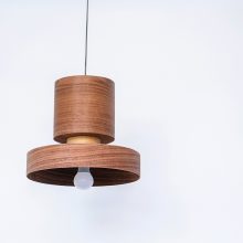Japa Walnut - Handmade Wood Ceiling Light