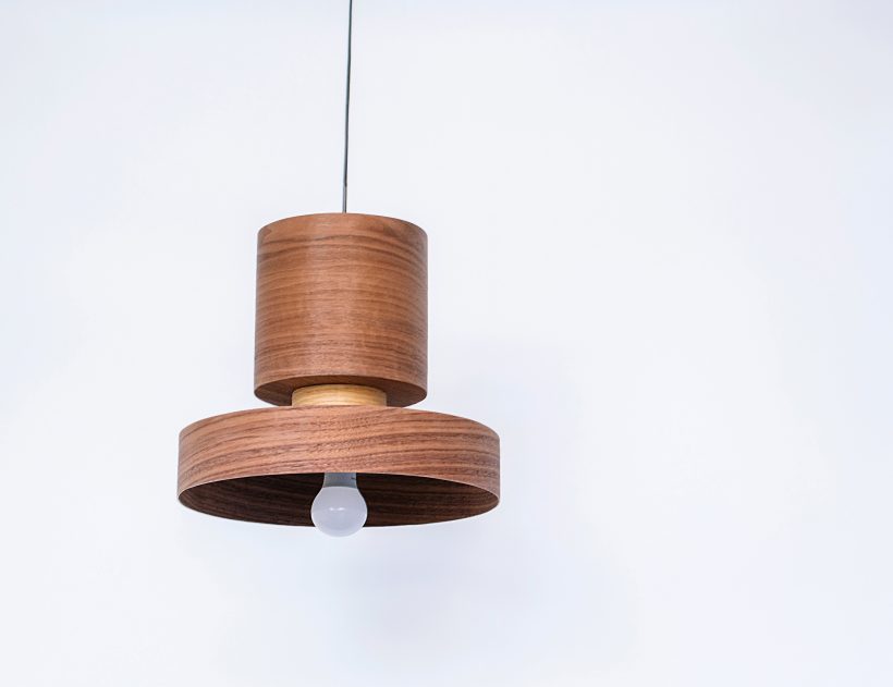 Japa Walnut - Handmade Wood Ceiling Light