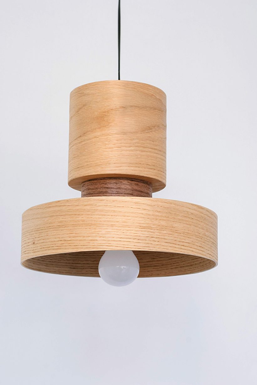 Japa Oak - Handmade Wood Ceiling Light