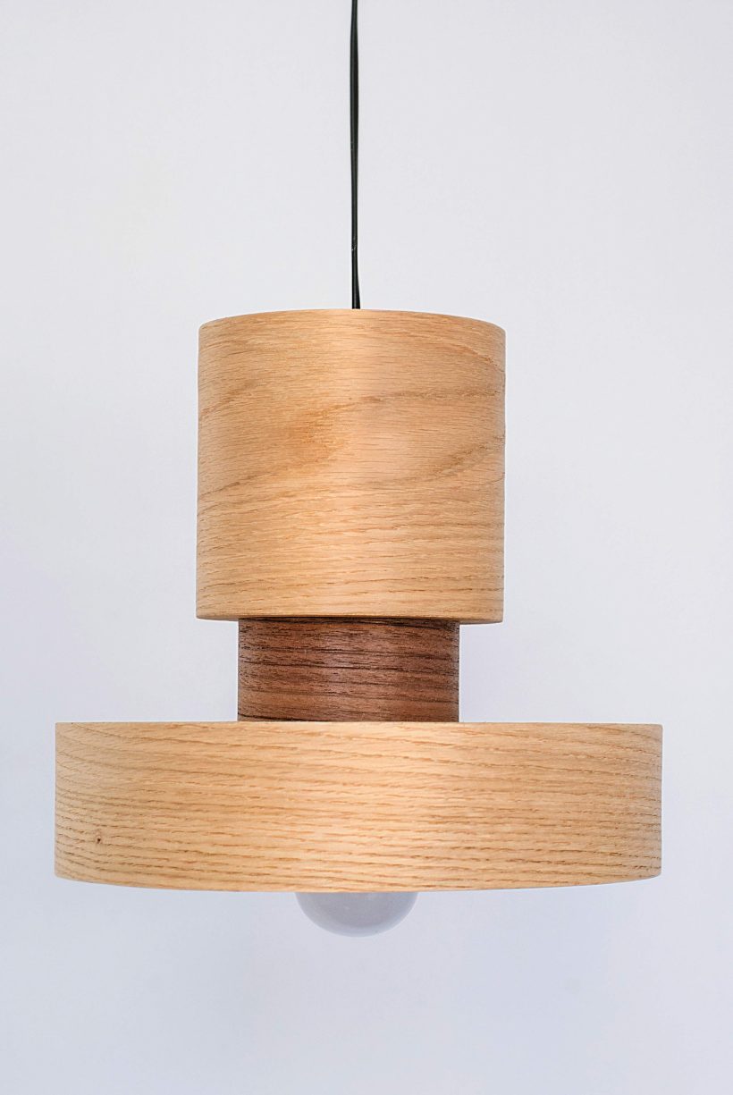Japa Oak - Handmade Wood Ceiling Light