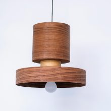 Japa Walnut - Handmade Wood Ceiling Light