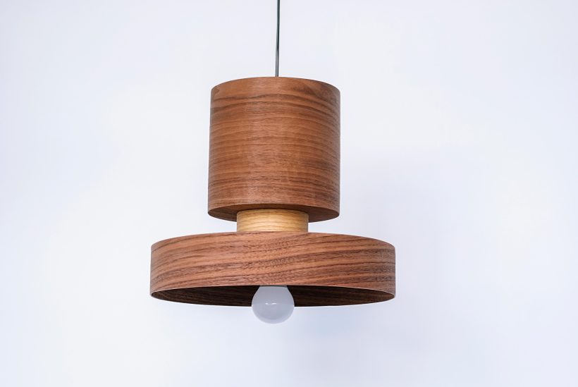 Japa Walnut - Handmade Wood Ceiling Light
