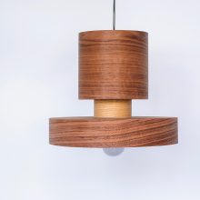 Japa Walnut - Handmade Wood Ceiling Light