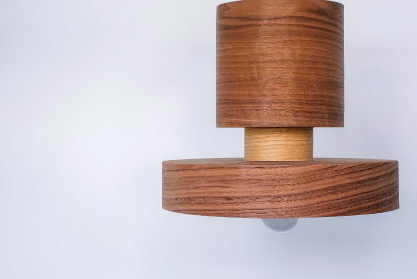 Japa Walnut - Handmade Wood Ceiling Light