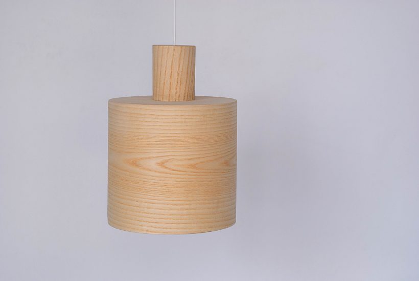 Barrel Ash - Handmade Wooden Pendant Light