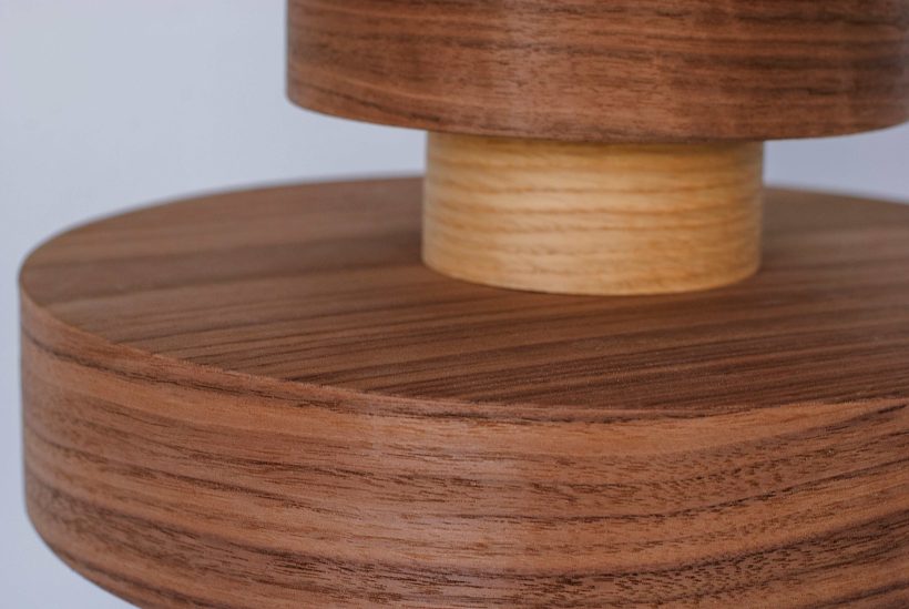 Japa Walnut - Handmade Wood Ceiling Light