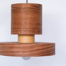 Japa Walnut - Handmade Wood Ceiling Light