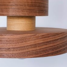 Japa Walnut - Handmade Wood Ceiling Light
