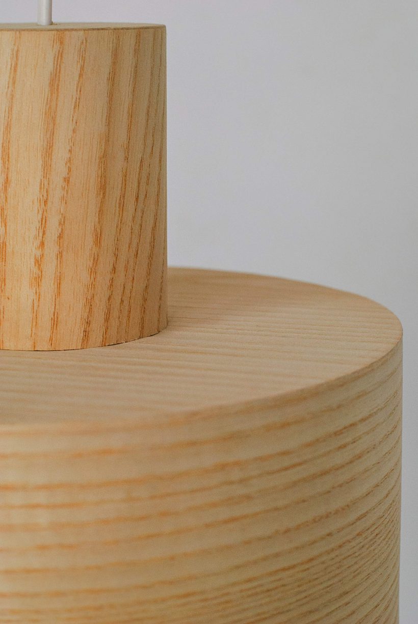 Barrel Ash - Handmade Wooden Pendant Light