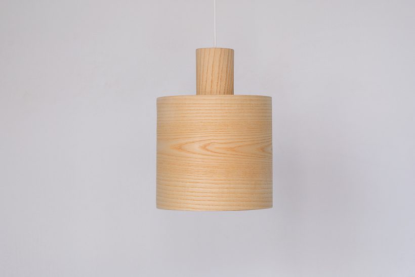 Barrel Ash - Handmade Wooden Pendant Light