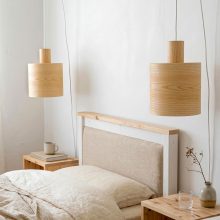 Barrel Ash - Handmade Wooden Pendant Light
