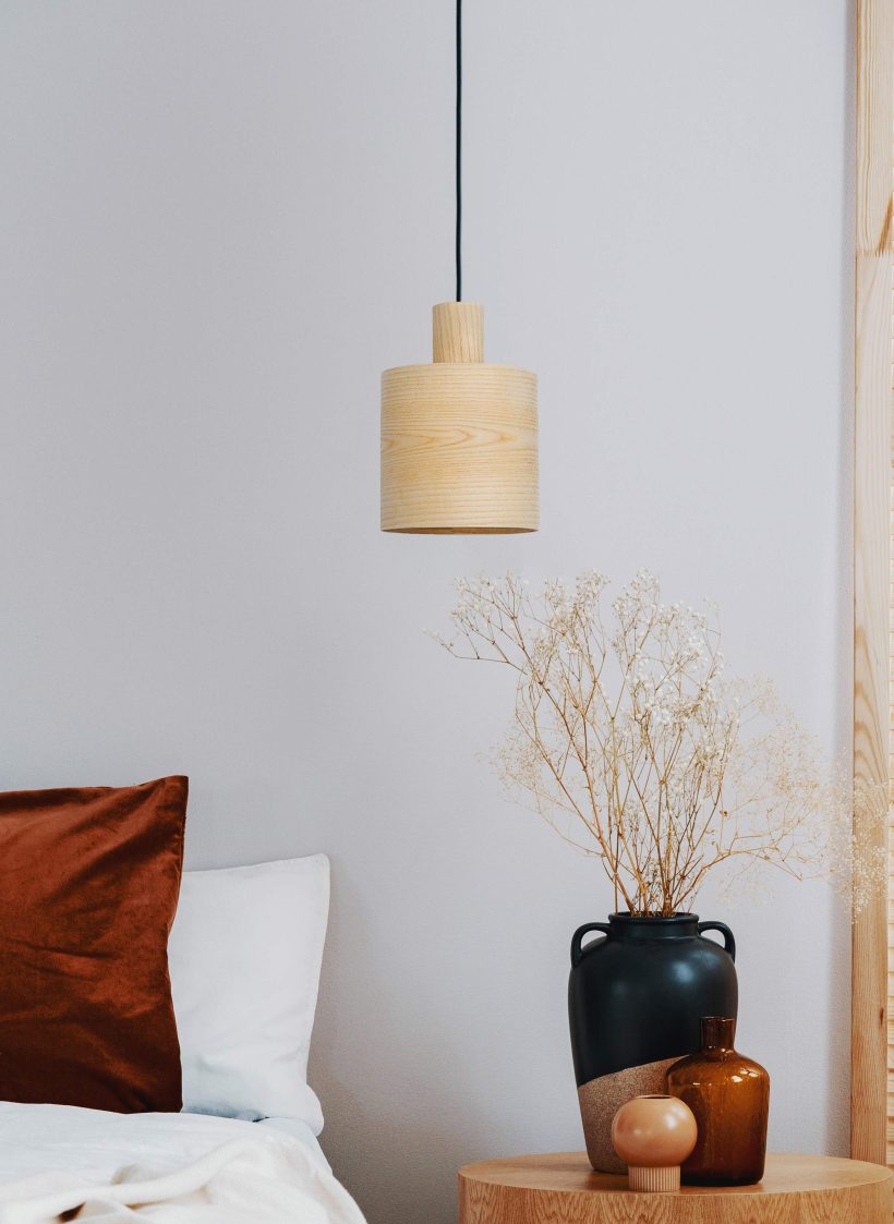 Barrel Ash - Handmade Wooden Pendant Light