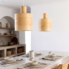 Barrel Ash - Handmade Wooden Pendant Light