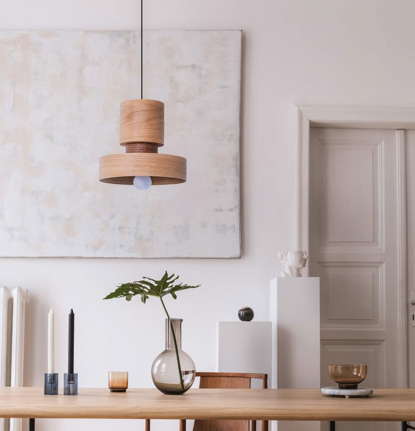 Japa Oak - Handmade Wood Ceiling Light